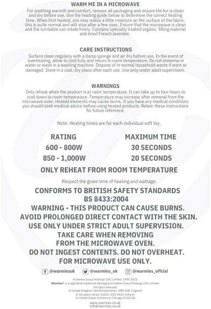 Warm Hugs Penguin Microwavable S with French Dried Lavender Scent, Fully Heatable Cuddly Toy for Anxiety and Pain Relief