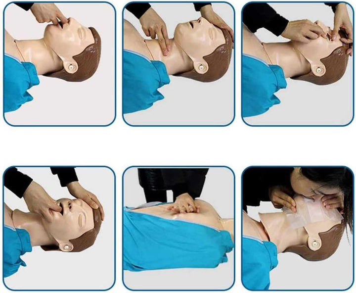 Life Size Full Body Adult CPR Training Manikin, Cardiopulmonary Resuscitation Simulator First Aid Training Medical Model for Patient Education and Teaching