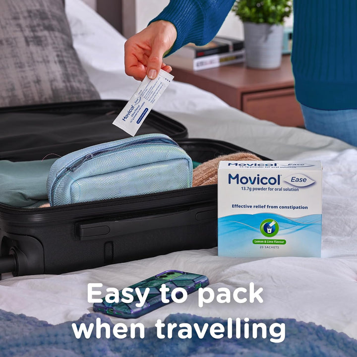 Ease Stick Sachets, Citrus, 20 Sachets, Constipation Relief for Adults, Laxatives, Relief, Hydrates, Softens & Help Restore Natural Bowel Movement