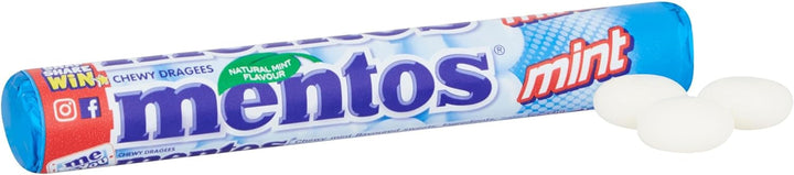 Soft Mints, Mint Chewy Party Sweets with Natural Colours, Suitable for Vegetarians - 40 Rolls