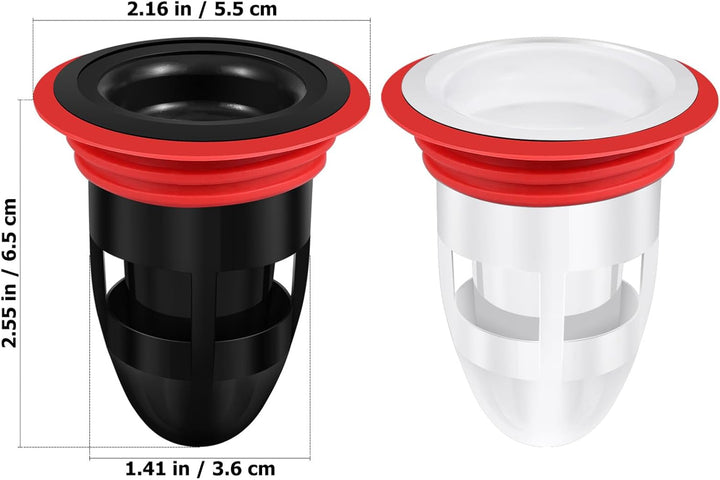 2PCS Shower Floor Drain Backflow Preventer Sewer Core Anti-Odor Plug for Kitchen Bathroom