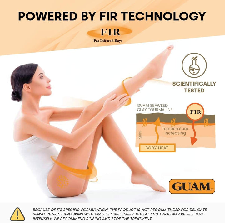 FIR Seaweed Mud anti Cellulite Treatment + Tourmaline Cellulite Cream Gel Set - Body Leg & Tummy Tightening Duo - 1Kg Hot Body Warp Cellulite Remover & 250Ml Slimming Mud Gel - Skin Firming Cream
