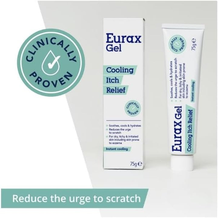 Cooling Itch Relief Gel, for Dry, Itchy and Irritated Skin, Instant Cooling, Hydrates and Soothes, Reduces the Urge to Scratch, Clinically Proven, 1 X 75G