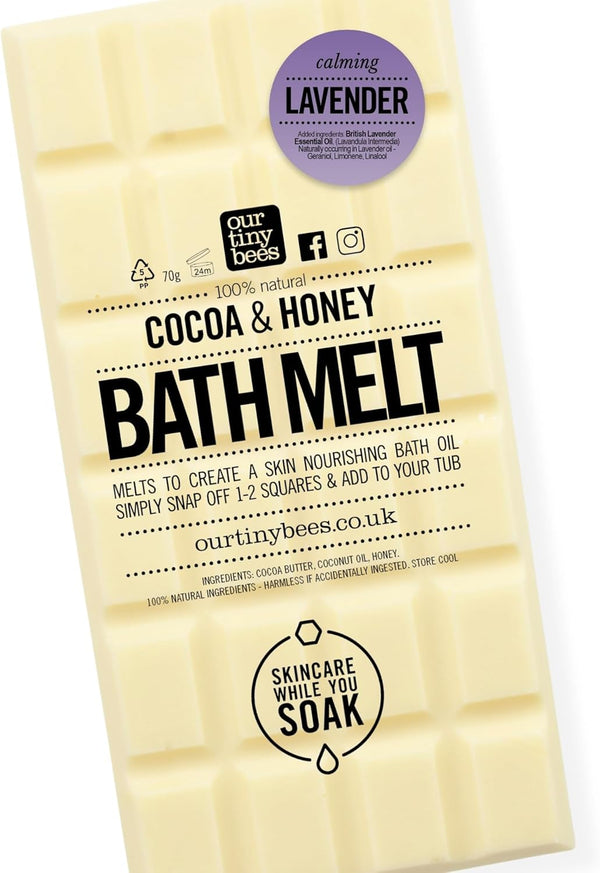 Bath Melt - Bath Oil, 24 Uses, Lavender Cocoa & Honey Bath Melt -  Skincare