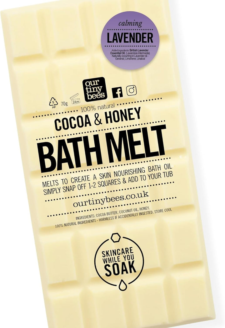 Bath Melt - Bath Oil, 24 Uses, Lavender Cocoa & Honey Bath Melt -  Skincare