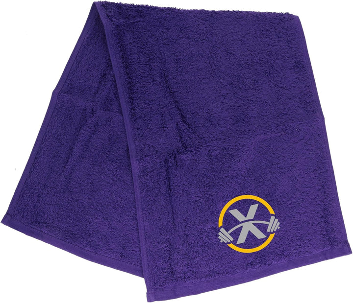 Gym Towel with Monogrammed Embroidery Initial Gift for Men & Women, Training Accessory Gift, Gym Towel Present for Weight Lifting Birthday, Retirement, Christmas - Black, J