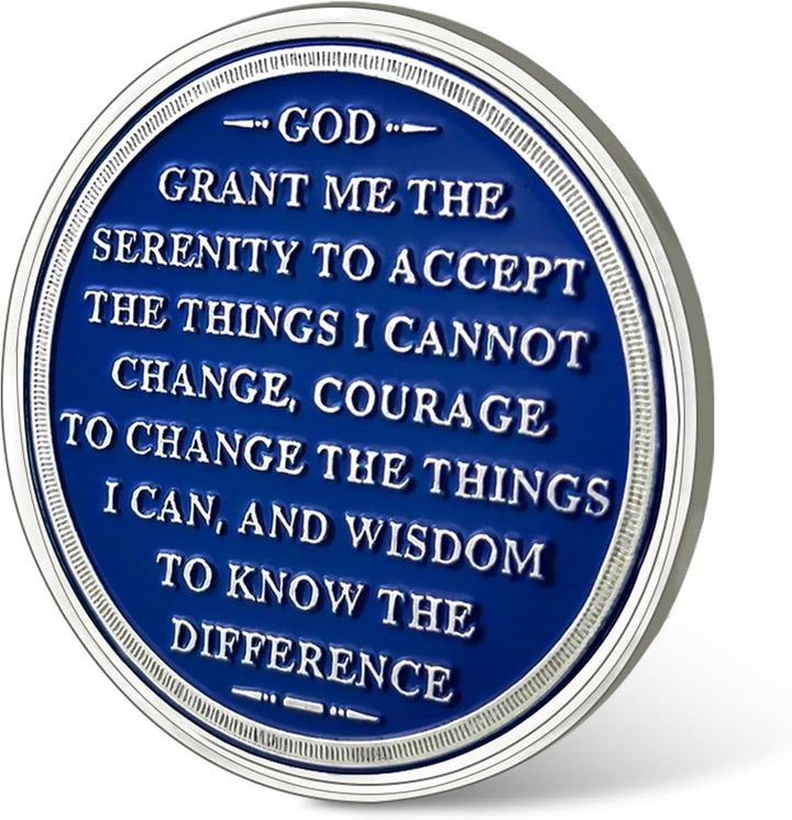 2 Year Sobriety Chip - Triplate AA Coin and Medallion Sobriety Coin Recovery Chips Sober Anniversary Token Sobriety Gifts Alcoholics Anonymous Recovery for Men Women