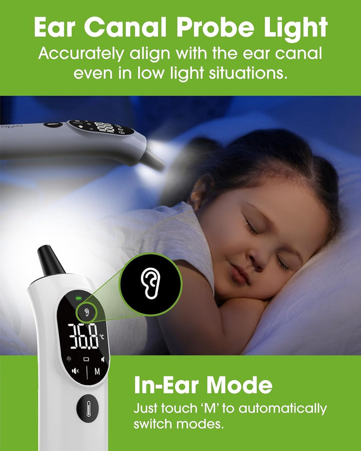 TH2 Thermometer - NHS Supplier - German Sensor - IF Award Winner - CE Approved - In-Ear, Forehead, Non-Touch & Baby Modes - Infrared Thermometer for Newborn, Baby, Kids, Children & Adults