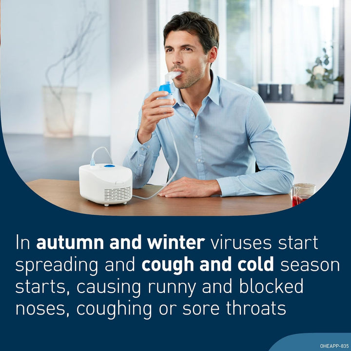 C102 Total 2-In-1 Nebuliser with Nasal Shower - Comprehensive Respiratory Treatment Device for Both Adults and Children, Effective for Managing Respiratory Conditions