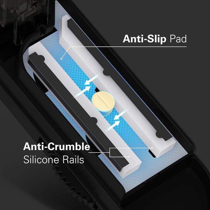 Pill Cutter for Multiple Pills, Tabtet Cutter for Pills, Pill Cutter Splitter for Small and Tiny Pills, Pill Splitter with Stainless Steel Hidden Sharp
