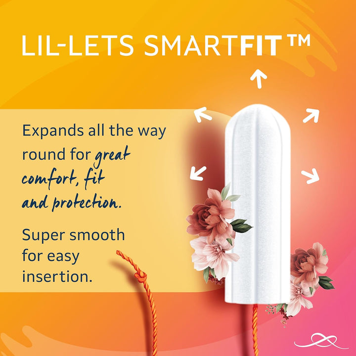 Non-Applicator Ultra Tampons X 60, (6 Packs of 10 Tampons), for Extremely Heavy Flow, 6 Droplets, Plant-Based, Smartfit Non-App Tampon