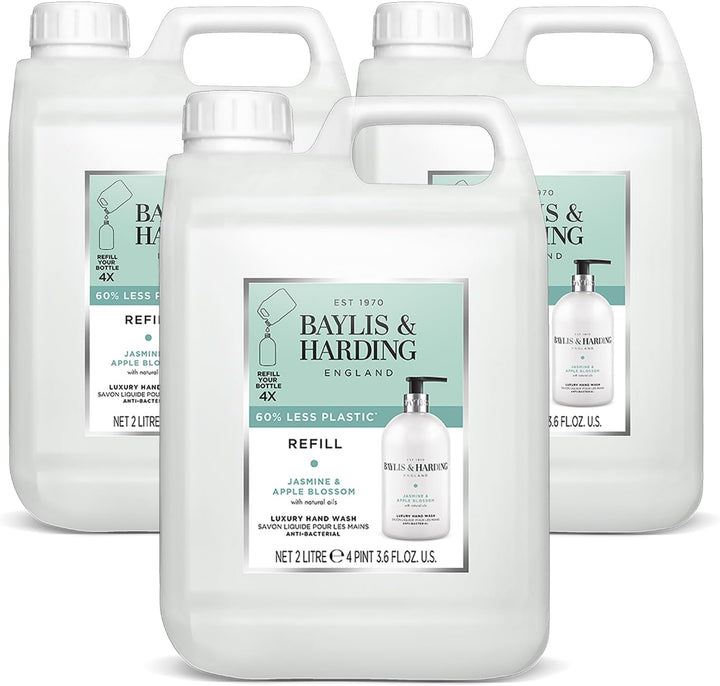 Jasmine and Apple Blossom Anti-Bacterial Hand Wash, 500 Ml (Pack of 3) - Vegan Friendly