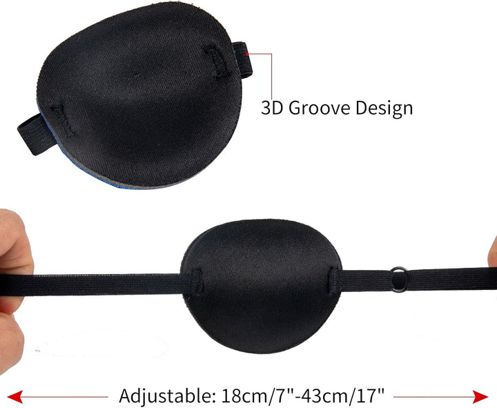 2Pcs Eye Patches for Adults,Eye Patch Pirate Eye Patch Medical Eye Patch Costume,Eye Patches for Adults Medical Eye Patches for Adults,Eyepatch for Adult,Eyepatch Pirate Eye Patches for Adults
