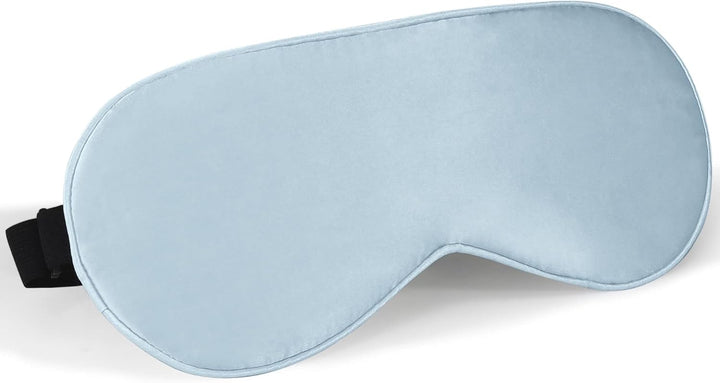 100% Natural Mulberry Silk Eye Mask for Sleeping with a Travel Pouch, Both Sides 19 Momme Organic Silk, Adjustable Sleep Eye Mask for Women, Green-Floral