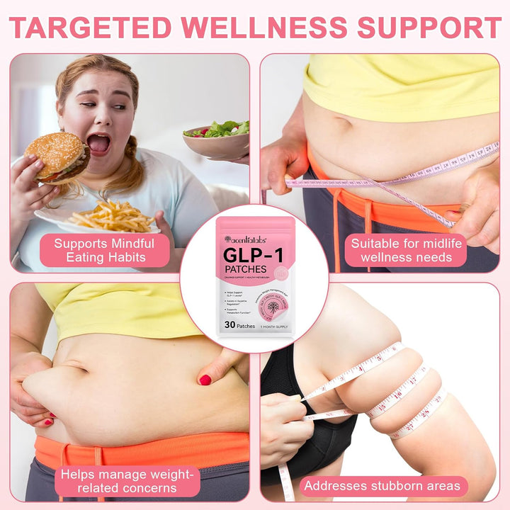 GLP-1 Patches,Natural Ingredients Patches,Berberine, Chromium, Pomegranate and Cinnamon,For Women and Men