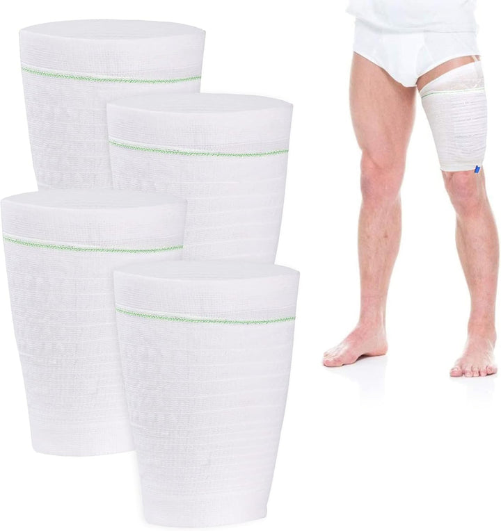 Catheter Leg Bag Holder 2 Pcs Convenient Washable Reusable Elastane Stitched Wrapped Urine Bag Designed for the Incontinent M