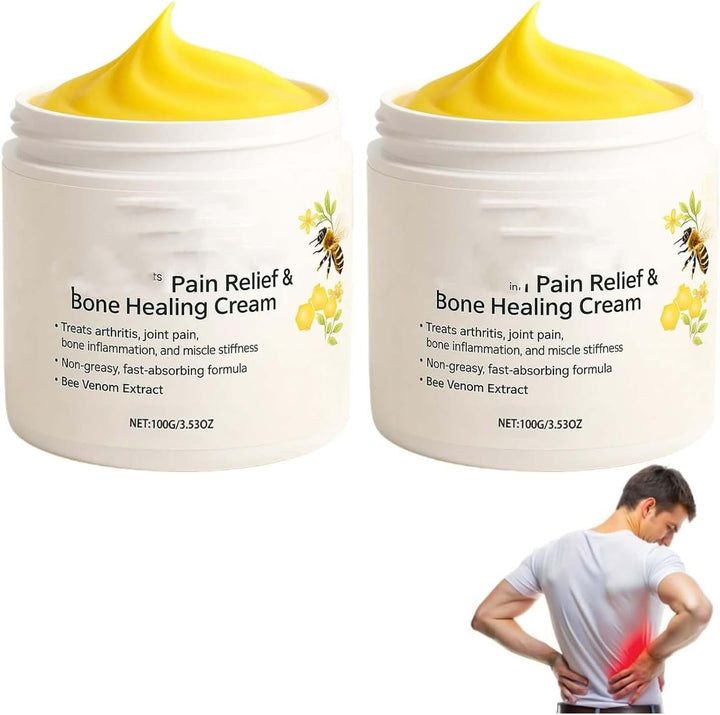 Zentheca Beethera Bee Pain Relief & Bone Healing Cream, Bee Cream for Arthritis-Infused Relief for Bones & Joints, Advanced Joint and B-One Cre-Am for Back, Neck, Hands, Knee (1)