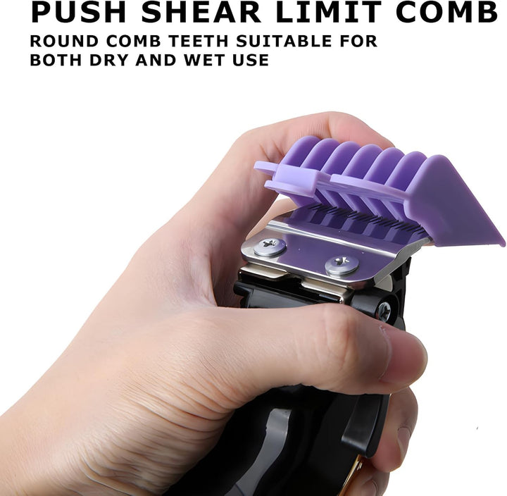 10 Pcs Clipper Guards for Wahl - Multicolor Hair Clipper Guide Combs, Universal Replacement Hair Clipper Limit Comb Set for Most Clippers Trimmers, Professional and Home Use, 1.5Mm to 25Mm