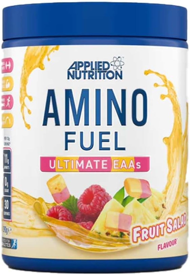 Amino Fuel - Amino Acids Supplement, EAA Essential Amino Acids Powder, Muscle Fuel & Recovery (390G - 30 Servings) (Fruit Burst) (New)