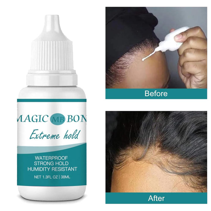 Lace Wig Glue - 38Ml Strong Hold Invisible Bonding Adhesive for Wigs - Waterproof Latex-Free and Oil-Resistant Adhesive