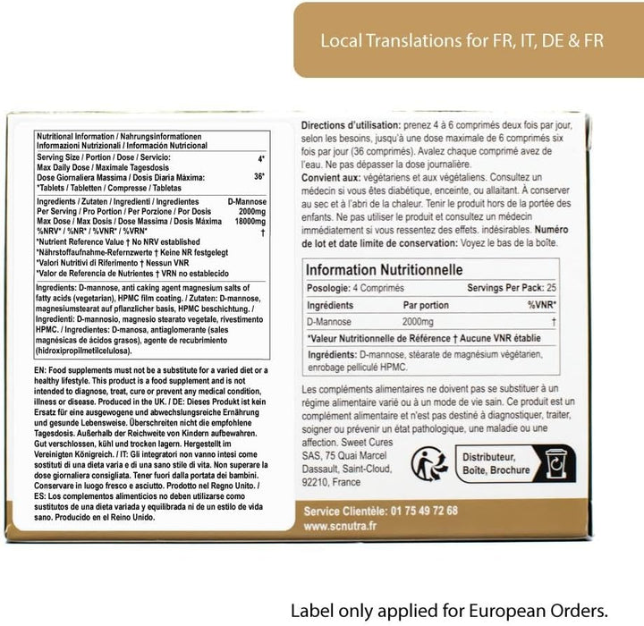 Waterfall D-Mannose Tablets 1000Mg - Dmannose Naturally Sourced from Birch - Suitable for Vegetarians & Vegans -  ()