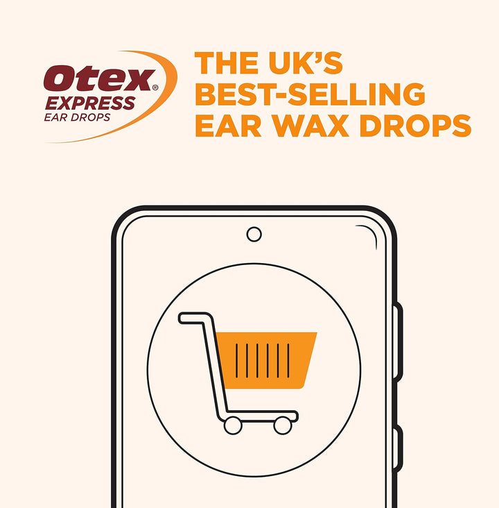 Express Ear Drops. Clinically Proven Ear Wax Removal Drops for Excessive, Hardened Ear Wax. Can Reduce the Need for Syringing or Microsuction, 10Ml