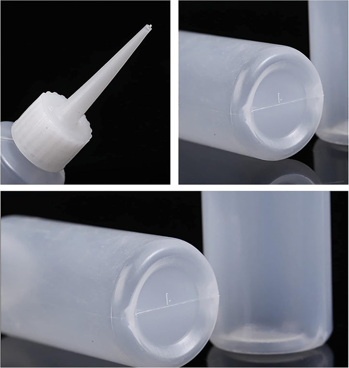 8Pcs Squeeze Applicator Bottles 50Ml Plastic Squeeze Bottles Salon Hair Color Applicator Bottle for Paint Art, Craft, Liquids, Glue