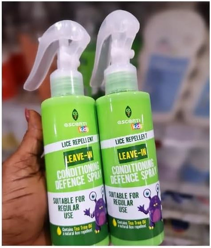 Escenti Kids Leave in Lice Repellent Conditioner Spray 125Ml Pack of 2 Bundled by