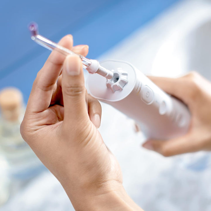 Sonicare Cordless Power Flosser 3000 Oral Irrigator - Water Flosser for Teeth, Gums and Dental Care, White (Model HX3826/31)