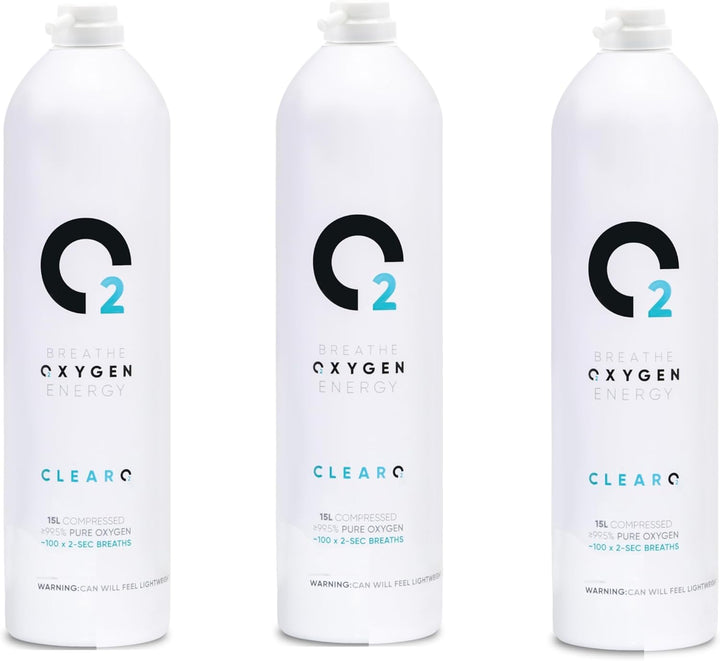 15L Oxygen Can with Mask and Tube | Pure Breathing Oxygen in a Lightweight Aluminium Canister | Made in Britain (Full Kit, 15 L (Pack of 1))