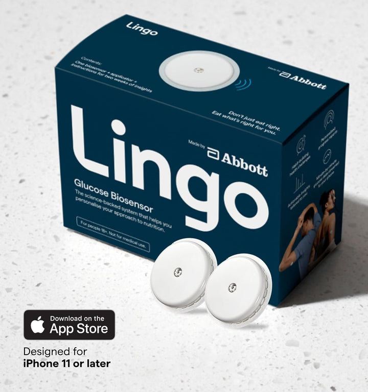 by Abbott | 2-Week CGM | Wearable Glucose Tracker | See Your Glucose Response to Food, Exercise, Sleep| Continuous Glucose Monitor & App to Support Your Health Goals | for Iphone & UK Only