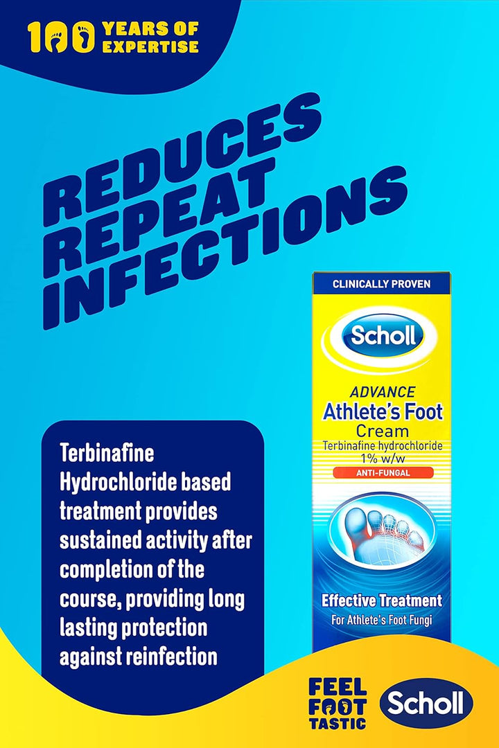 Scholl Advance Athlete'S Foot Cream, 15G - Antifungal Treatment Cream for Athlete'S Foot, Kills the Fungi That Cause Athlete'S Foot