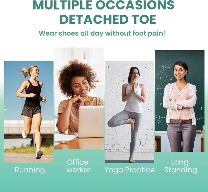 Gel Toe Separators and Bunion Toe Spacers - 12 Pack Toe Spacers with Aloe Vera Extract Infused - Silicone Bunion Corrector for Curled Toes and Overlapping Toes, Calluse