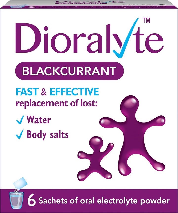 - Fast and Effective Supplement Treatment for Reducing Dehydration and Replacing Electrolytes (Mineral Salts) of Lost Body Water and Salts- Blackcurrant Flavour - 6 Sachets
