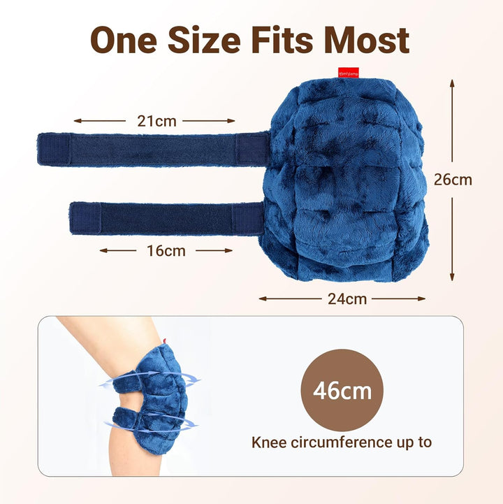 Microwave Heat Pad for Knee Pain, Microwavable Heated Knee Wrap for Muscle Relief, Microwave Wheat Bags with Moist Heat Therapy for Injuries, Knee Warmer for Joint Discomfort & Stiff, 1 Pack