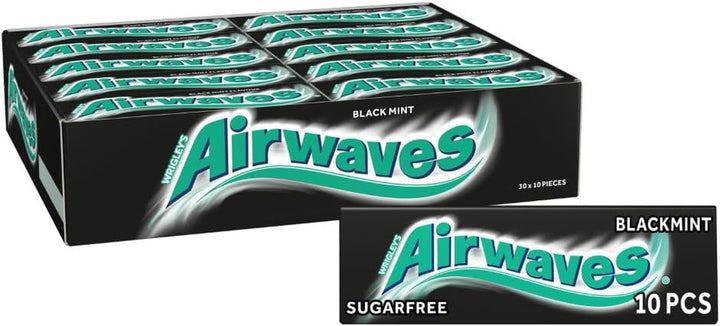 Chewing Gum Cherry Menthol, 30 Packs of 10 Pieces, Sugar Free Chewing Gum Bulk Pack with Menthol Freshness (300 Pieces)