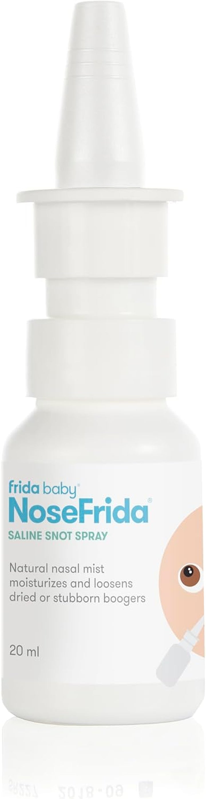 Nosefrida Saline Nasal Spray, All Natural Spray to Soften Nasal Passages and Ease Congestion, Gentle and Safe for Newborns, Babies and Kids, 20Ml