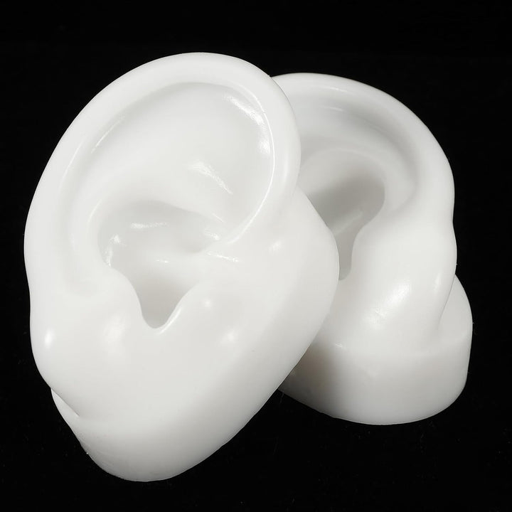 Silicone Practice Ear Mold for Hearing Aid Display Realistic Artificial Ear Models Odorless High Simulation Imitation for Shop and Training Use