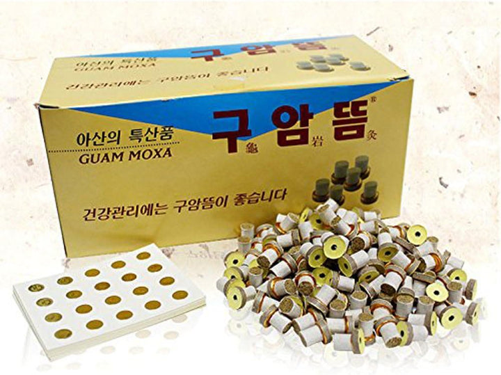 Moxa Moxibustion Mini Stick-On Moxa Homeopathic X (1100Pcs / 1 Box)