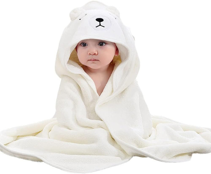 Baby Towels with Hood - Ultra Soft Hooded Baby Bath Towel, Unique Animal Design for Boy & Girl, Blue Dog