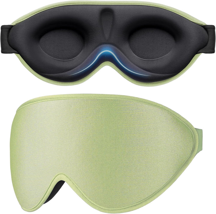 100% Light Blocking Sleep Masks for Men & Women-Zero Pressure Sleeping Eye Mask -3D Ergonomic Design Eye Movement and Eyelash Friendly, Ultra Comfortable Blindfold for Sleeping