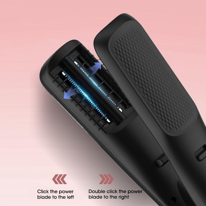 Split End Hair Trimmer Cutting Tool,Removes Split Ends and Broken Hair Tips Quickly and Effectively, without Loss of Length for Healthy Hair, with LED Display, 2H Battery Life