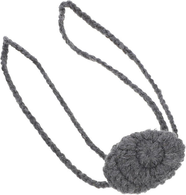 Grey Nose Warmer Wool Weaving Breathable Mask Unisex Nose Antifreeze Cover for Winter Cold Weather Protection