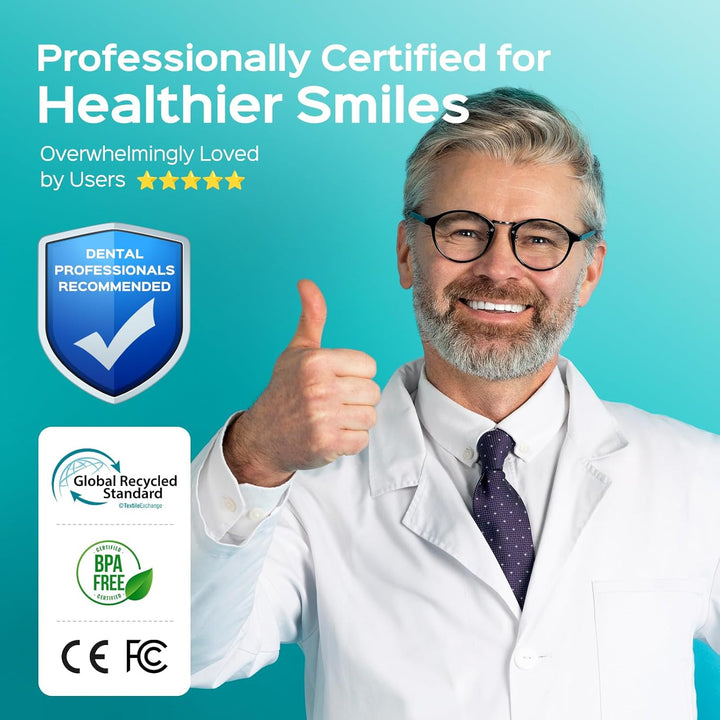 Water Dental Flosser for Teeth Cordless: 2025 Upgraded Portable Oral Irrigator 300ML 5 Jet Tips Rechargeable Tooth Flosser Teeth Braces Pick IPX7 Waterproof Irrigation Cleaner for Travel Home