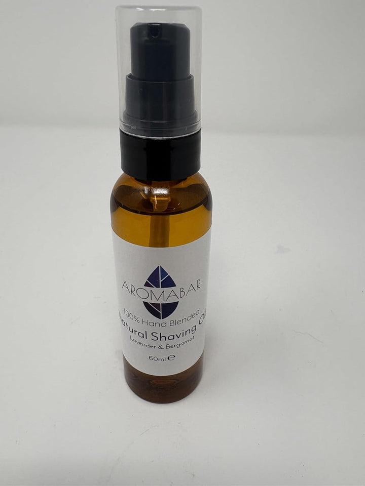 Natural Shaving Oil 60Ml Lavender & Bergamot Travel for Men or Women Pre Shave or Post Shave 100% Pure