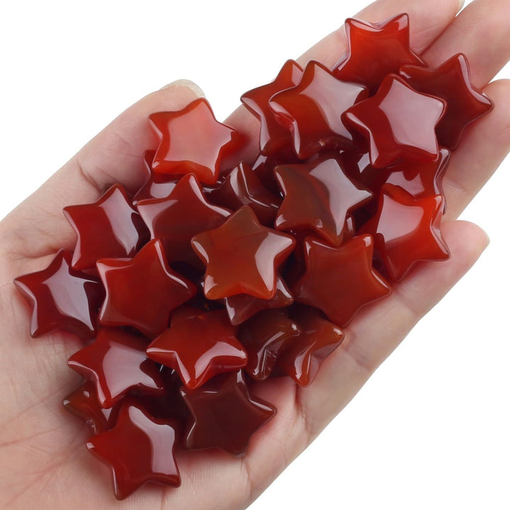 20 Pcs Crystals and Gemstones Star Healing Crystals Set Reiki Chakra Protection Polished Stones Meditation Energy Balancing Crystal