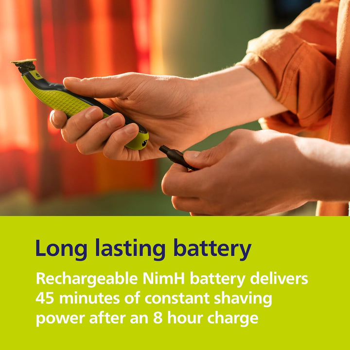 Oneblade Hybrid 360 Blade Technology Electric Shaver for Face & Body, Beard Trimmer/Groomer with 3 X 360 Blade, 3 X Stubble Comb (1,3,5Mm) & 1X Body Kit, Model QP2824/31