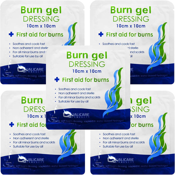 Medium Size 10Cm X 10Cm Non Adherent Burns Scalds Dressings 5 Pack