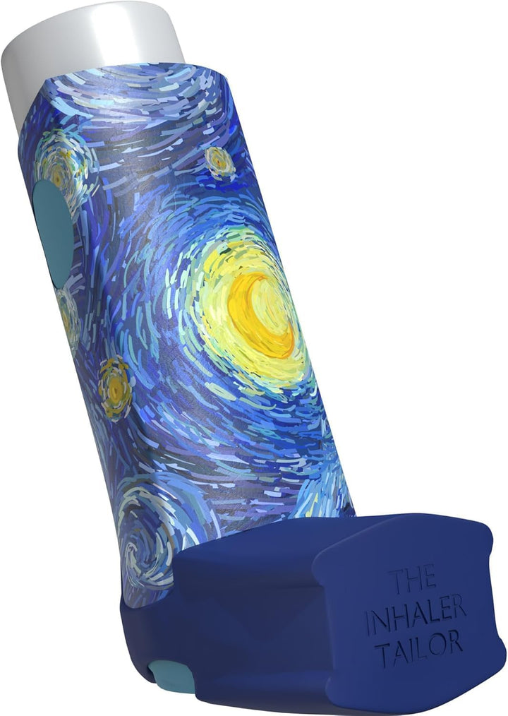 Classic Collection of Inhaler Cases – for Ventolin and Shorter Style Inhalers– Vegan Leather Case for Kids and Adults – Handmade in England (Carbon Fibre, Ventolin Style)