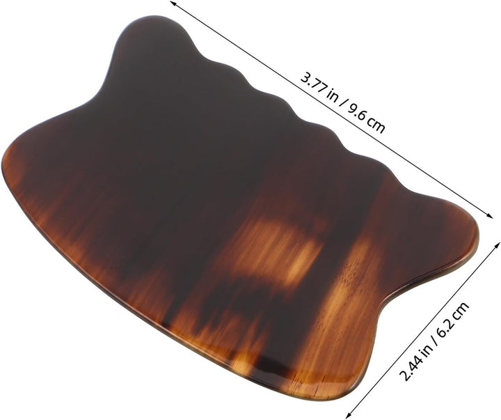 Ergonomic Fish-Shaped Ox Horn Gua Sha Scraping Board for Facial and Body Massage Natural Skin-Friendly Guasha Tool for Lifting Circulation Boost and Daily Skincare Therapy